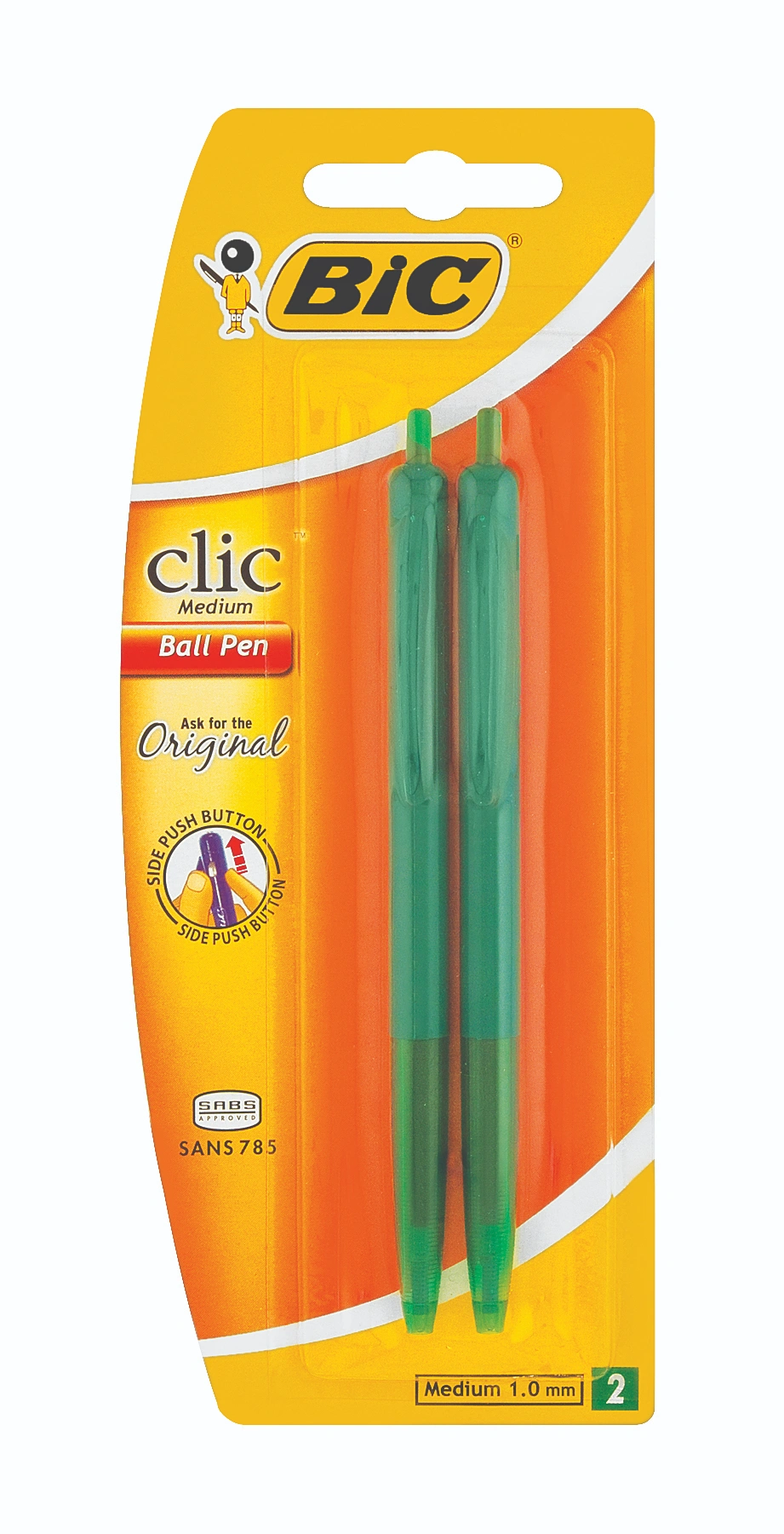 Bic Clic Medium Green -  Blister-2