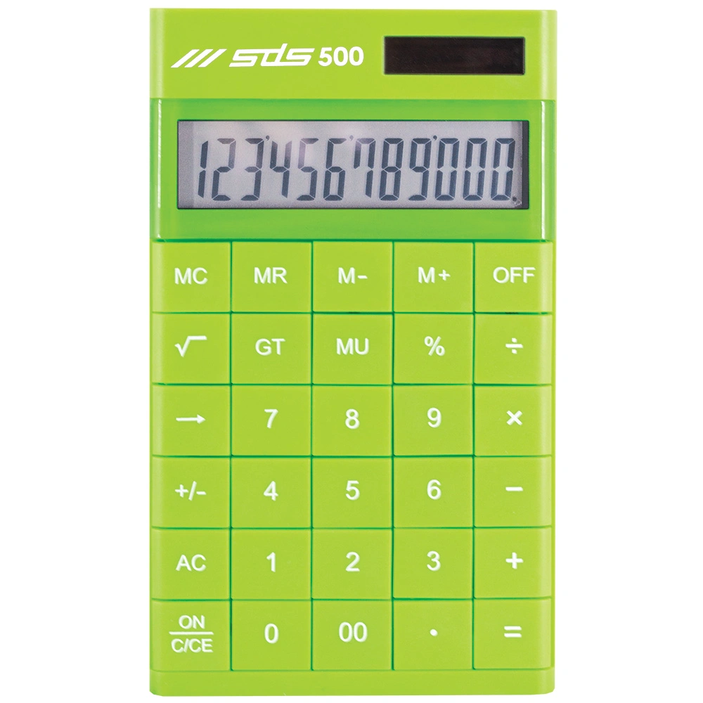 SDS500  12 Digit Calculator Green
