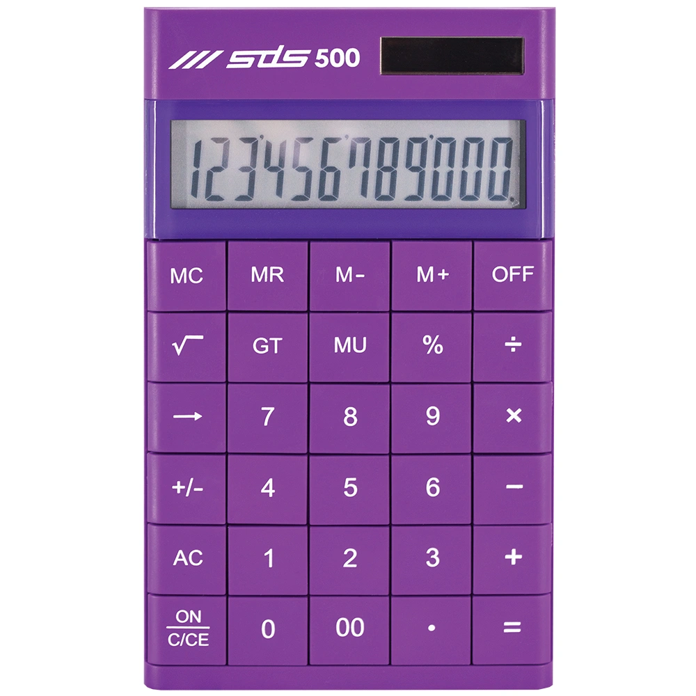 SDS500  12 Digit Calculator Purple