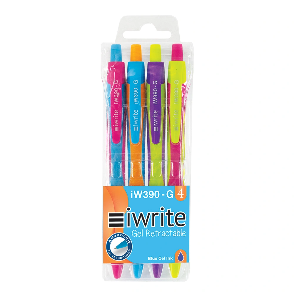 IWrite Colourful Gel Retractable Pens - Wallet-4