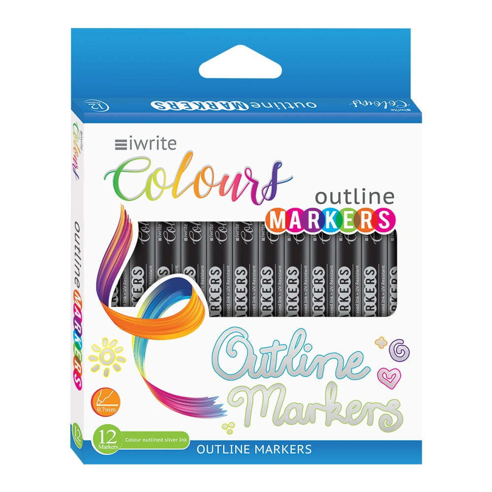 IWrite Colours Outline Markers