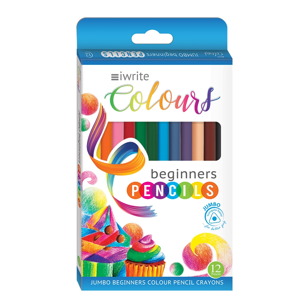 IWrite Colours Jumbo Beginners Colouring Pencils 12's