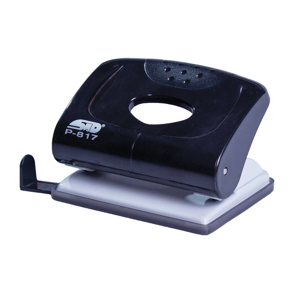 P-817 Std Office Punch Solid Clr Black