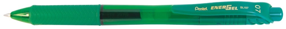 Energel  X Retractable Gel Rollerball 0.7mm Green