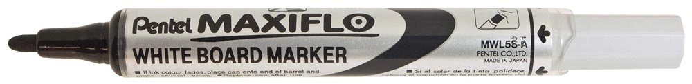 Maxiflo w/board Marker Bullet Point fine Black