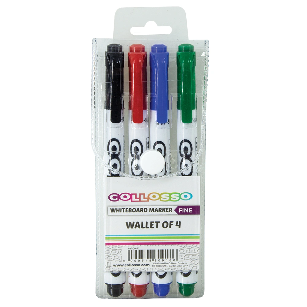 Collosso Slim Whiteboard Marker Asst Wallet-4