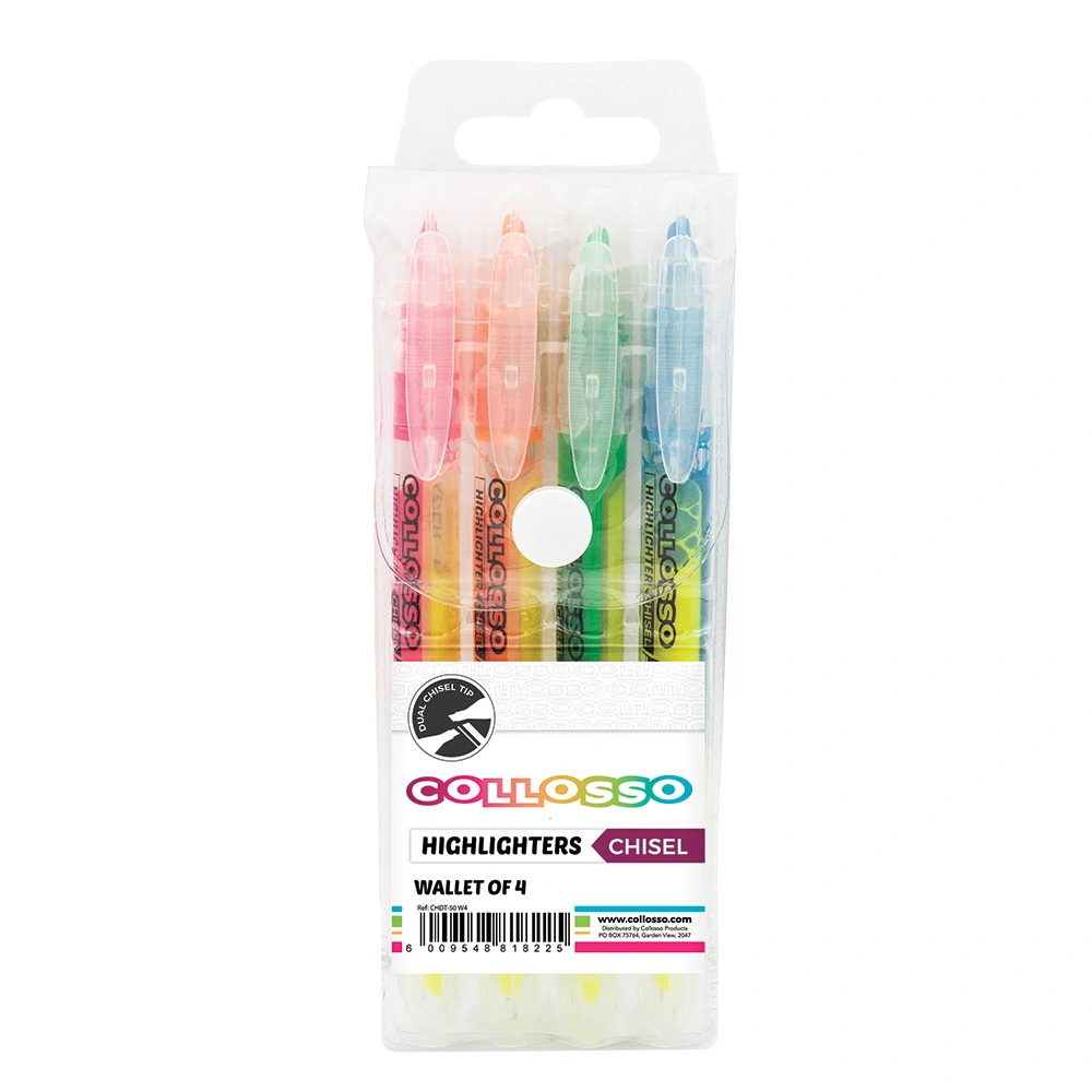 Collosso Slim Dual Tip Liquid Highlighters Wallet-4