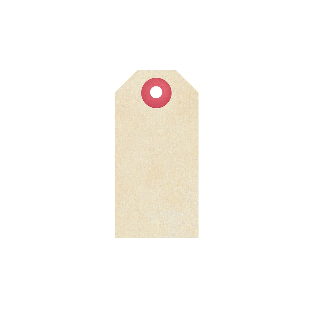 No.2 - 84 x 42mm 160gsm Buff Tags