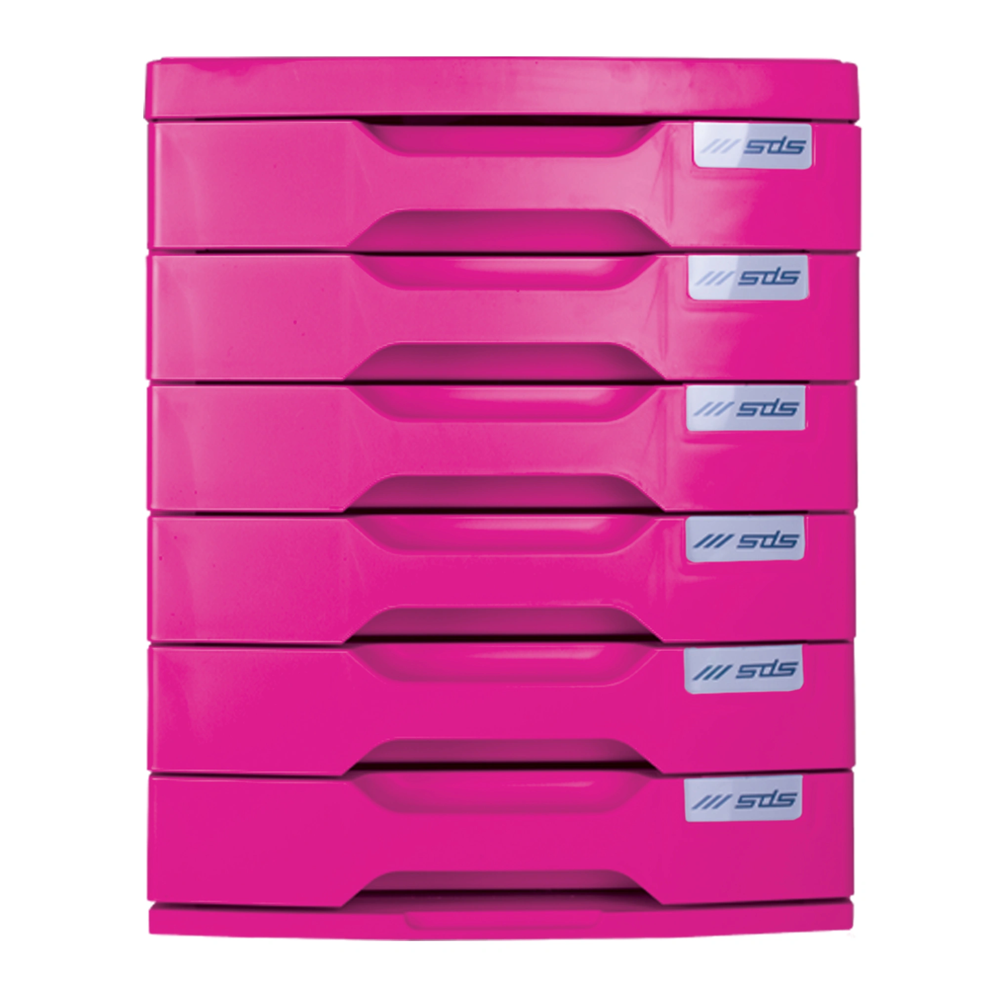 SDS 6 Drawer Filing System - Pink