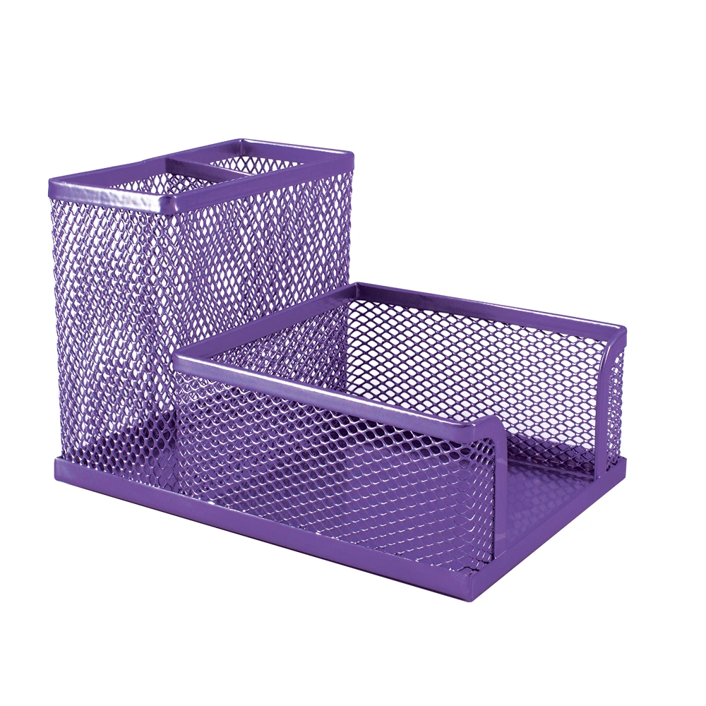 Mesh Cube & Pen Holder M415 - Purple