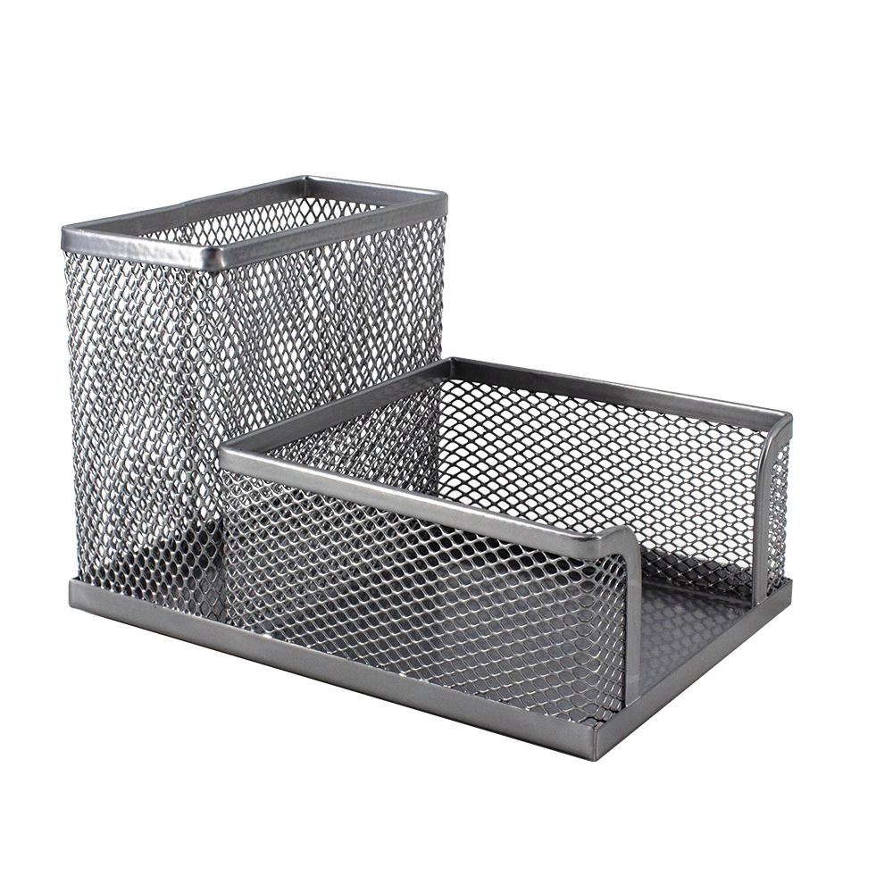 Mesh Cube & Pen Holder M415S - Silver