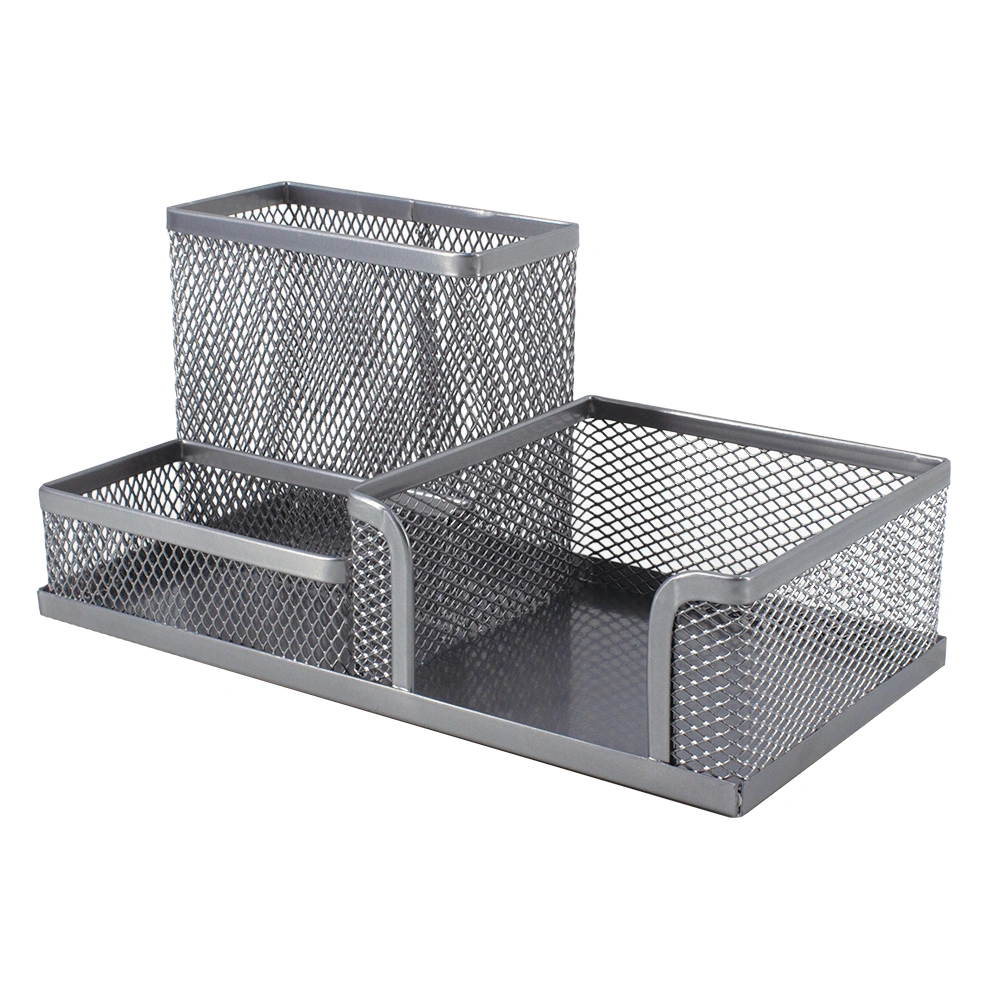 Mesh Cube, Clip & Pen Holder M420S - Silver