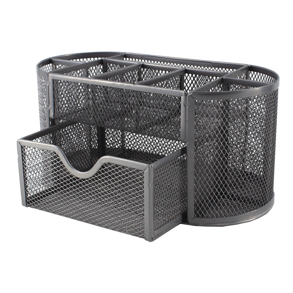 Mesh Clip And Pin Holder With Drawer Silver - M820S