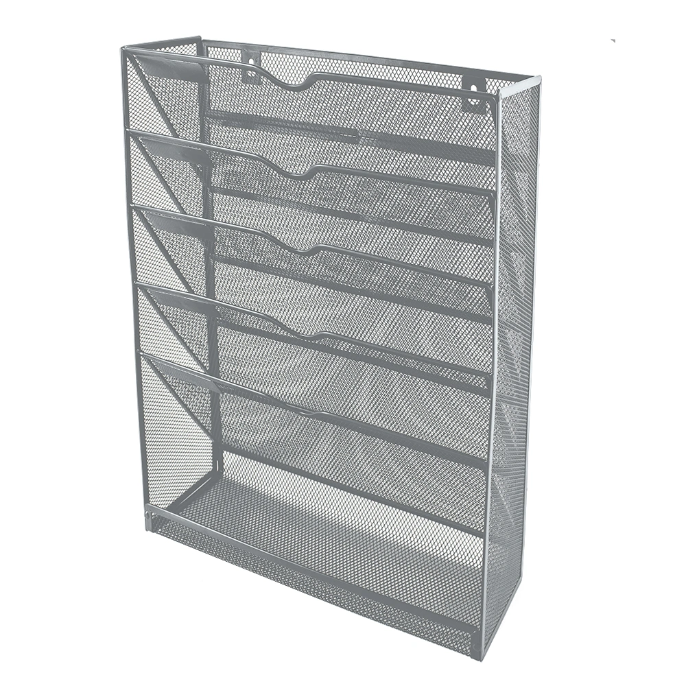 Mesh Wall File Organizer Silver M740S