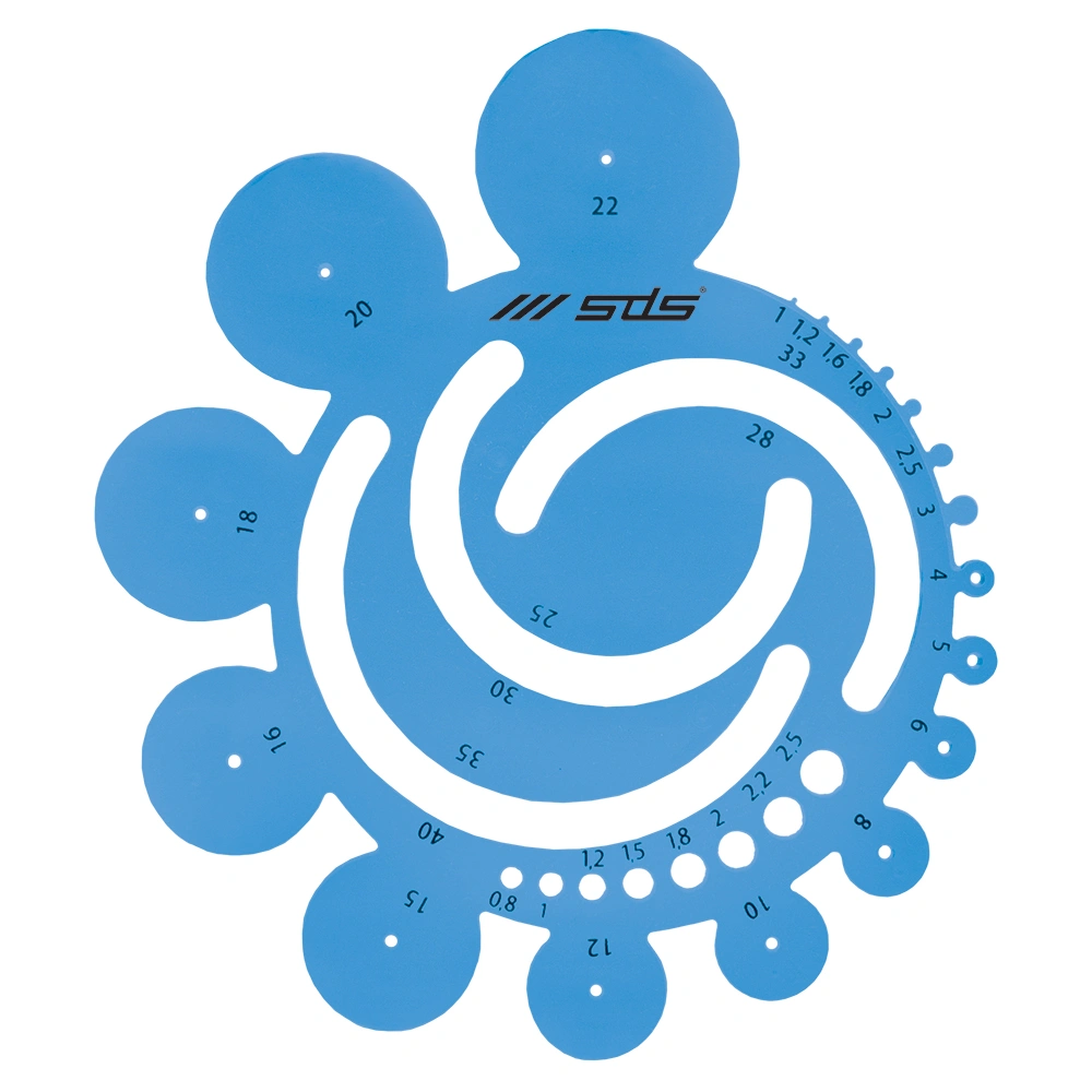 SDS Radius Template Blue