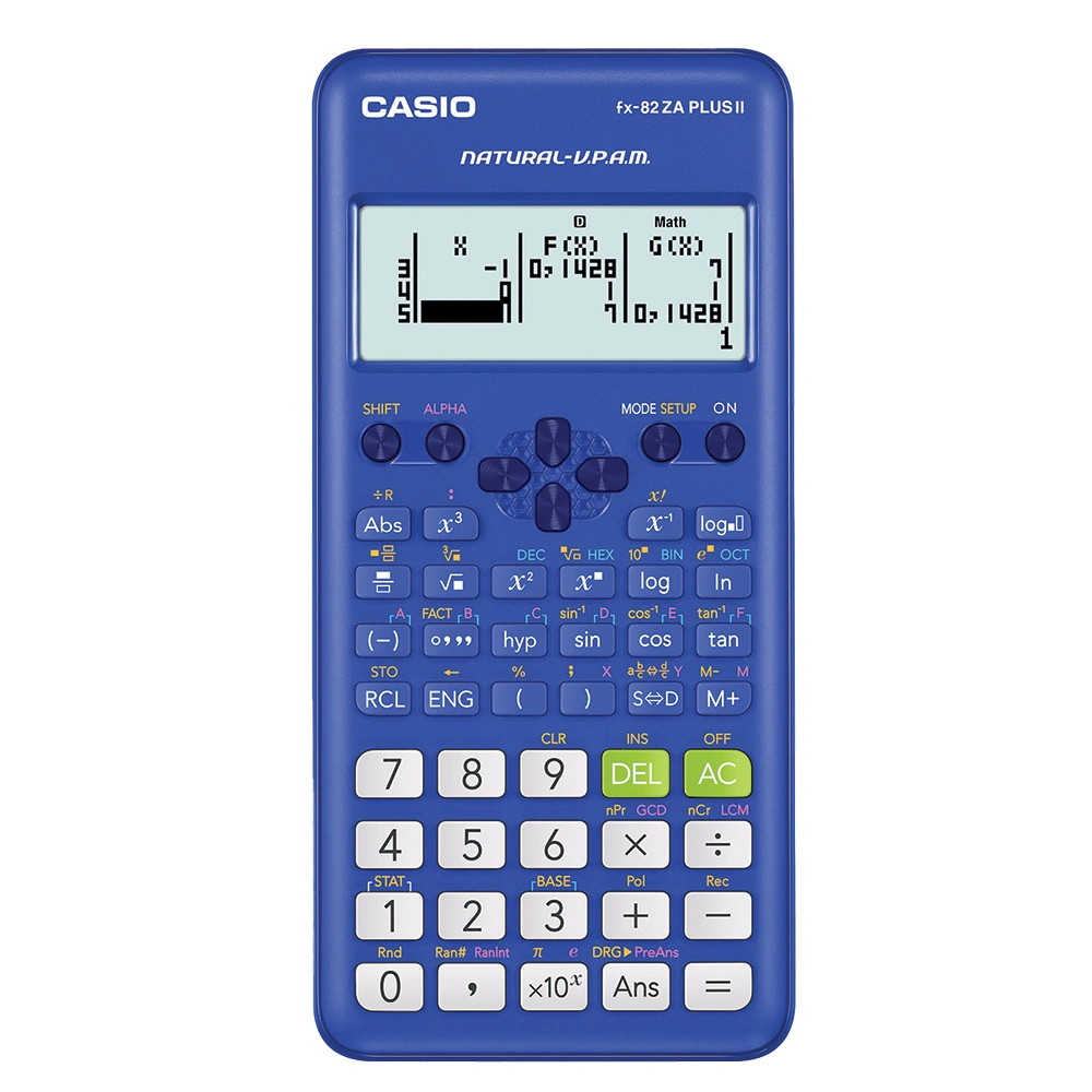 Casio FX 82ZA Plus  Calculator  BLUE