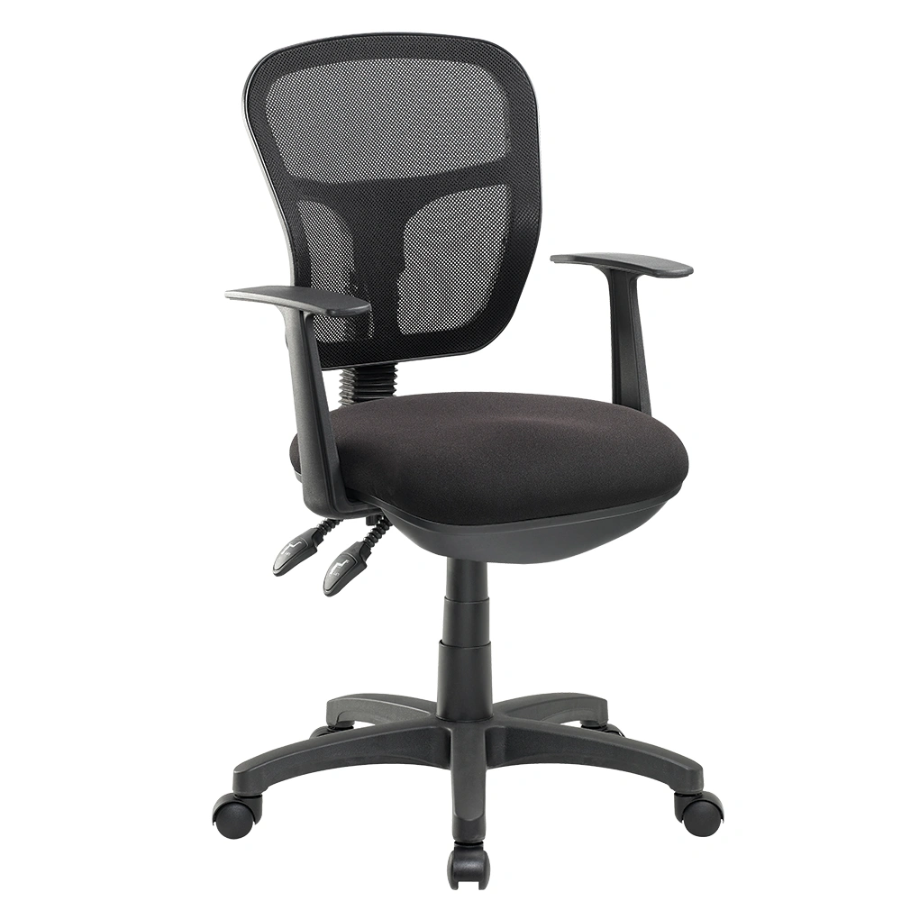 Cobalt Chair Jet Mesh Black - With Arms