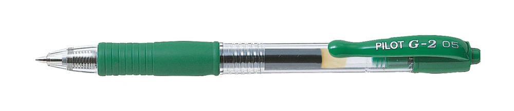 BL-G2-5 Extra Fine GREEN GEL RETRACT B/PEN