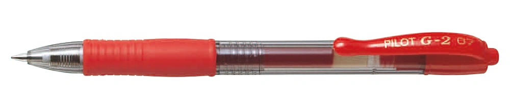BL-G2-7 Fine Red GEL RETRACT B/PEN