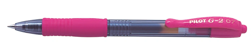 BL-G2-7 FINE PINK GEL RETRACT B/PEN