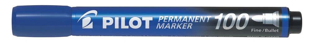 Pilot Permanent Marker Bullet Point Blue