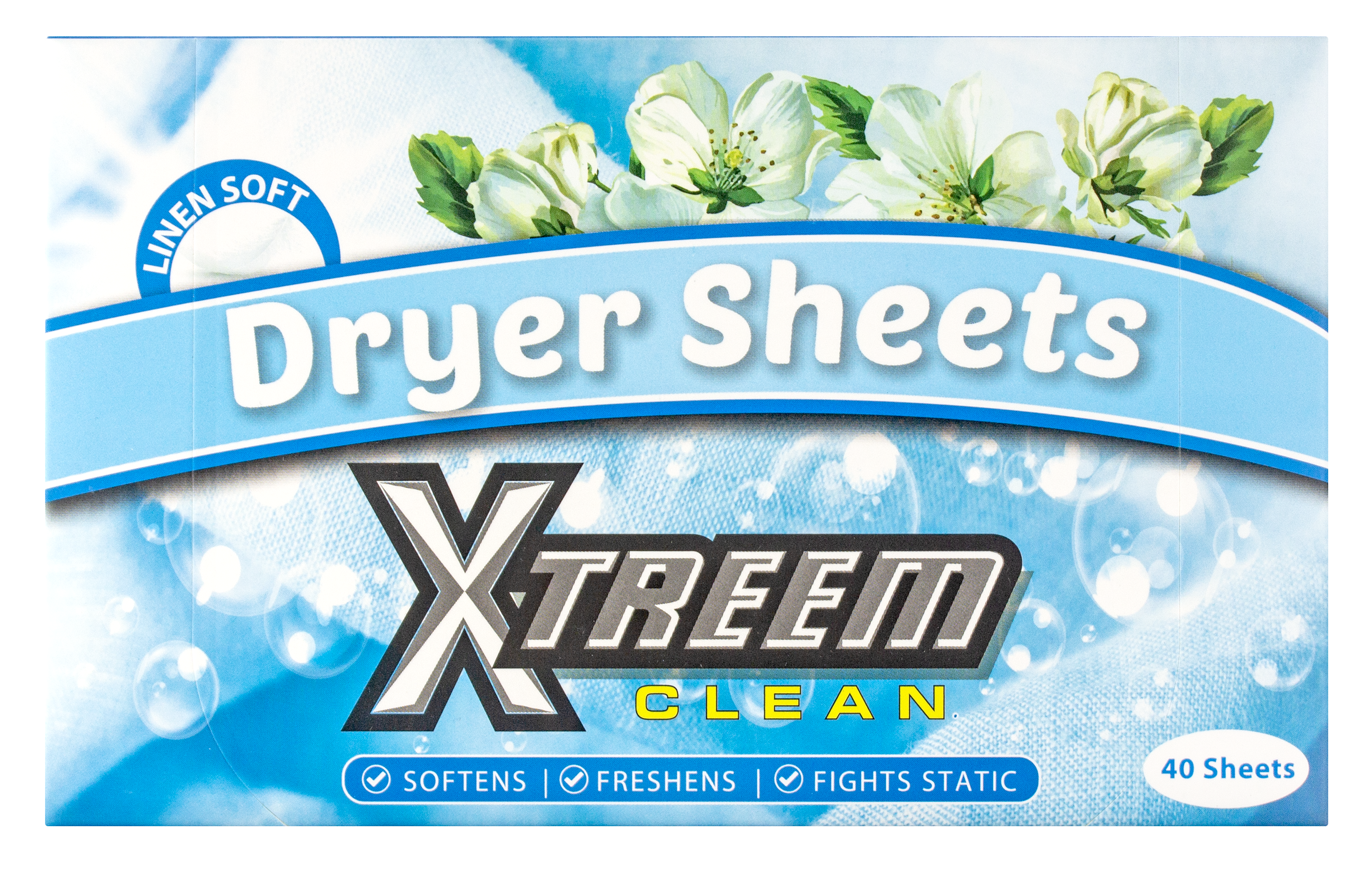 Xtreem Dryer Sheets Linen Fresh (40 sheets per box)